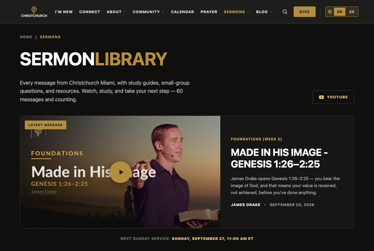 christchurchmiami.org sermon library