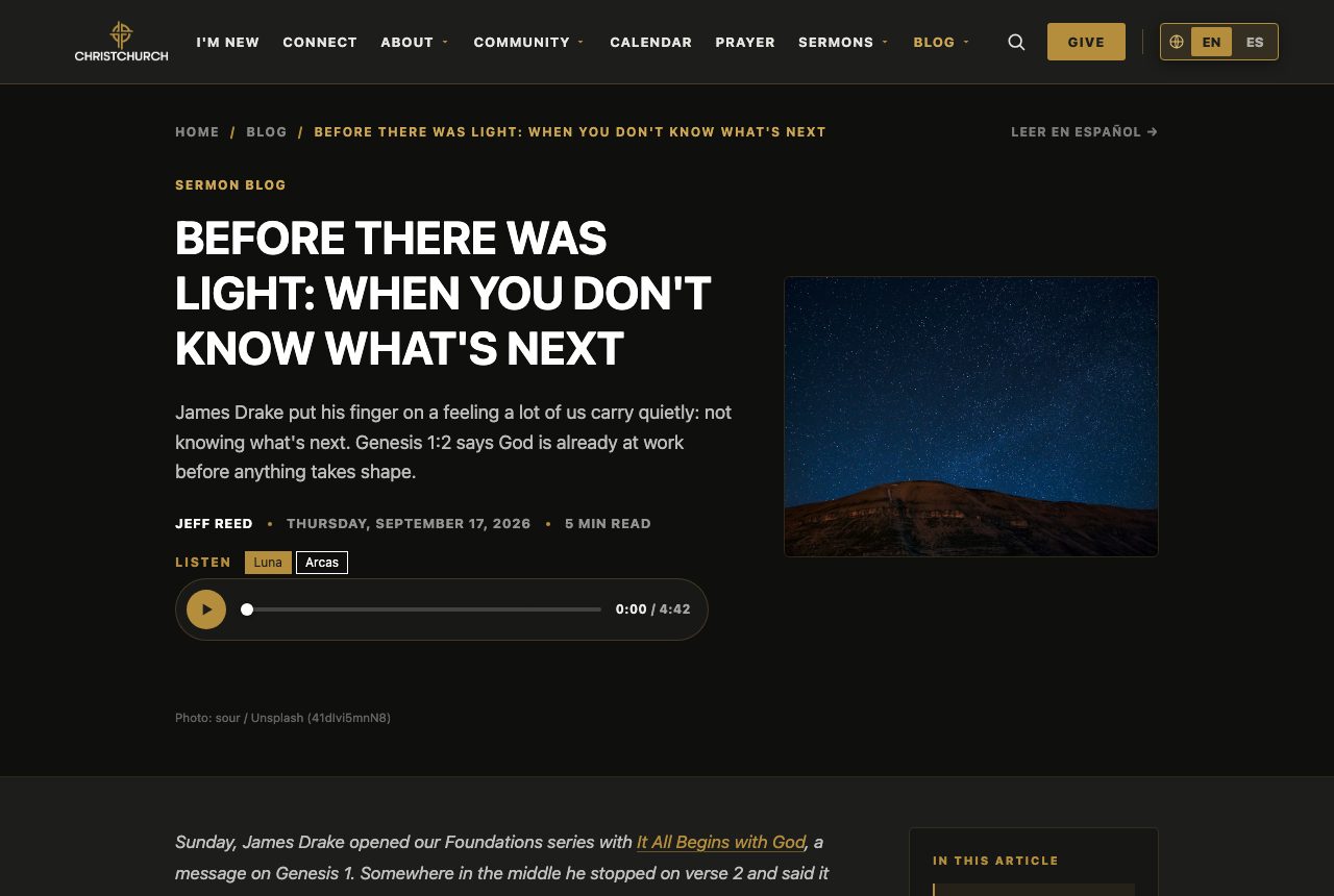 Blog in the church's voice